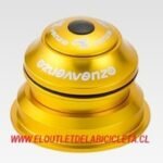JUEGO DE DIRECCIÓN CÓNICO VENZO DORADO - El Outlet de la Bicicleta