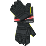 GUANTES VENZO ROX  LYCAR D/CORTO AMARILLO M - Imagen 2
