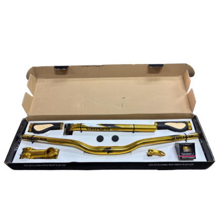 SET MANUBRIO VZ-AC-02 DORADO KIT ACCESORIOS