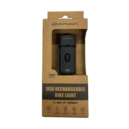 LUZ DELANTERA BLANCA BRAVIGA 350 LUMENES  RECARGABLE
