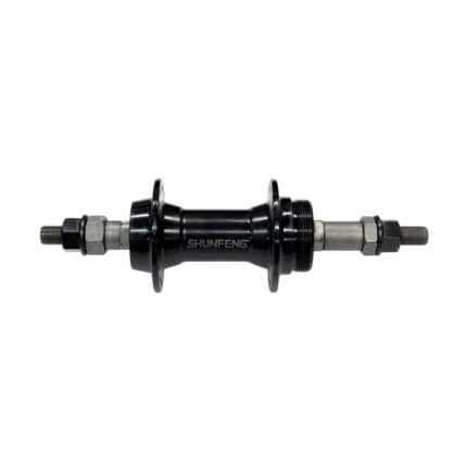 MAZA TRASERA 3 8" NEGRA ALUMINIO SELLADA 36H.