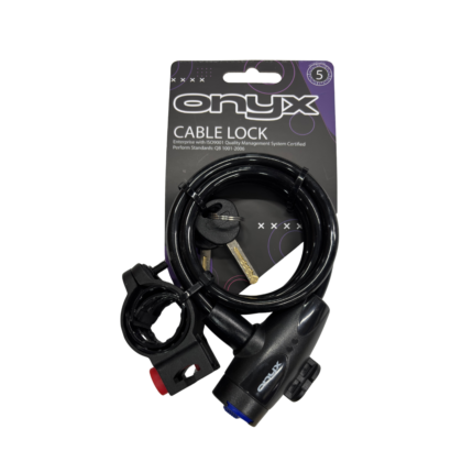 CABLE LOCK 8X1000MM NEGRO ONYX PACKING