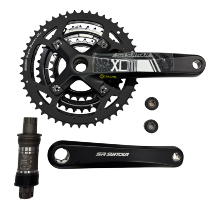 Volante Sr-Suntour Triplato 48t 36t 26t + Motor Octalink Shimano